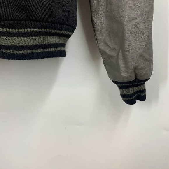 Krew Men's Varsity Classic Long Sleeve Snap Embroidered Logo Jacket Size‎ M - Picture 6 of 12